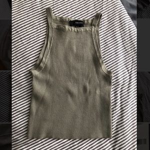 🌟Last Call! NWOT Sage Green Ribbed Crop Top